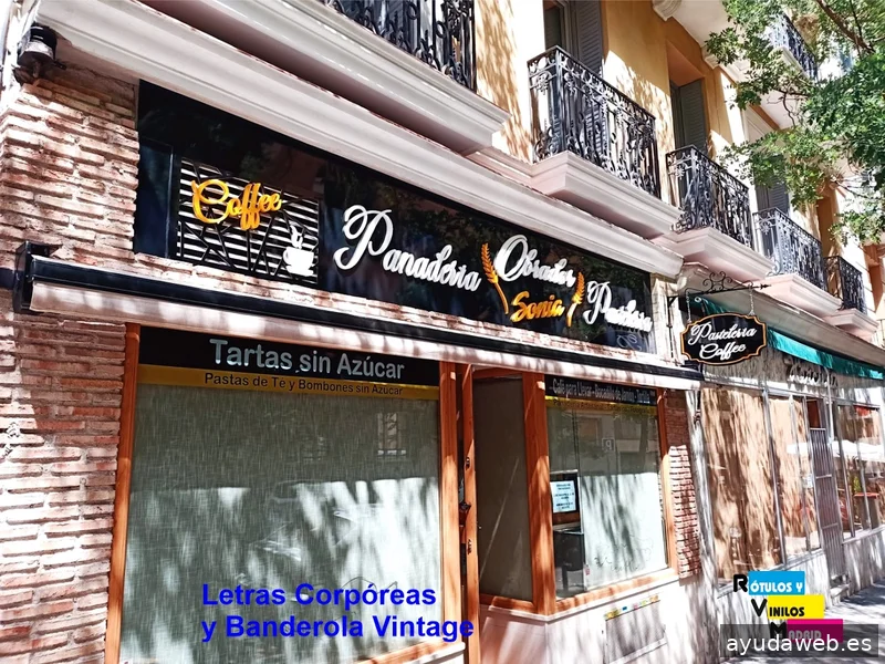 Rótulos y Soluciones Madrid s.l. Letras corpóreas, Carteles