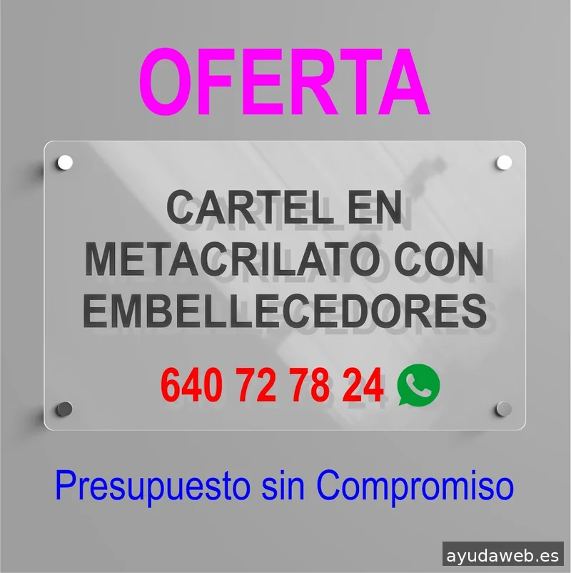 Rótulos y Soluciones Madrid s.l. Letras corpóreas, Carteles