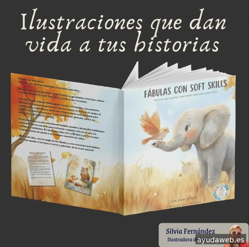 Silvia Fernández - Ilustración digital IA para autoras de cuentos infantiles y novelas