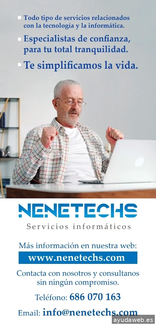 NeneTeChs: Servicios informáticos, Asistencia informática Online y tienda de informática en Vitoria