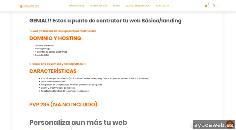 Web Barata España