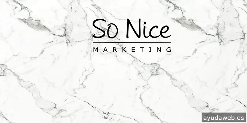 SO NICE MARKETING