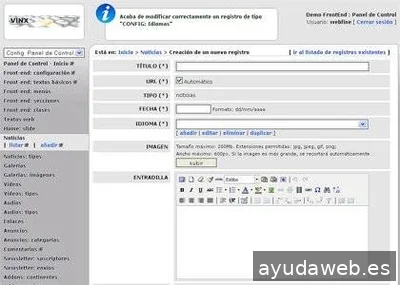 Vinx Programación Web Barcelona