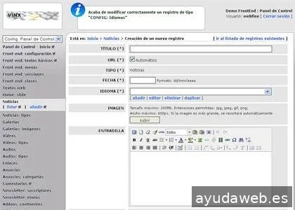 Vinx Programación Web Barcelona