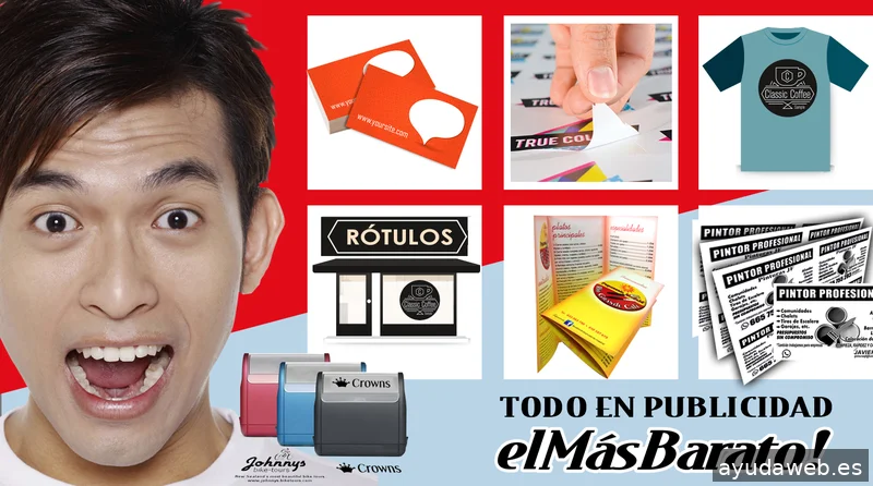 El Más Barato.Imprenta.Rótulos.Diseño Gráfico.Vinilos.Fotocopias al Mayor