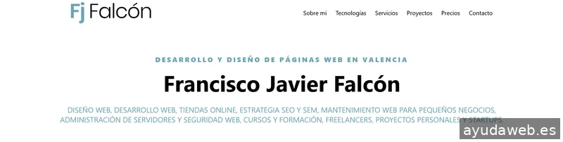 Diseño Web Francisco Javier Falcón