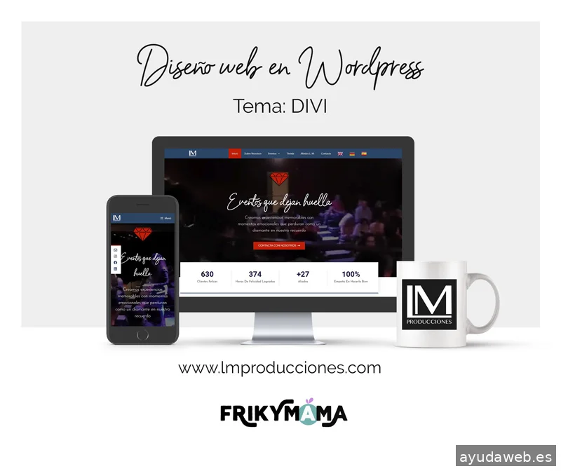 Frikymama - Diseño web - Asesoría y TikTok Marketing para Emprendedores digitales.