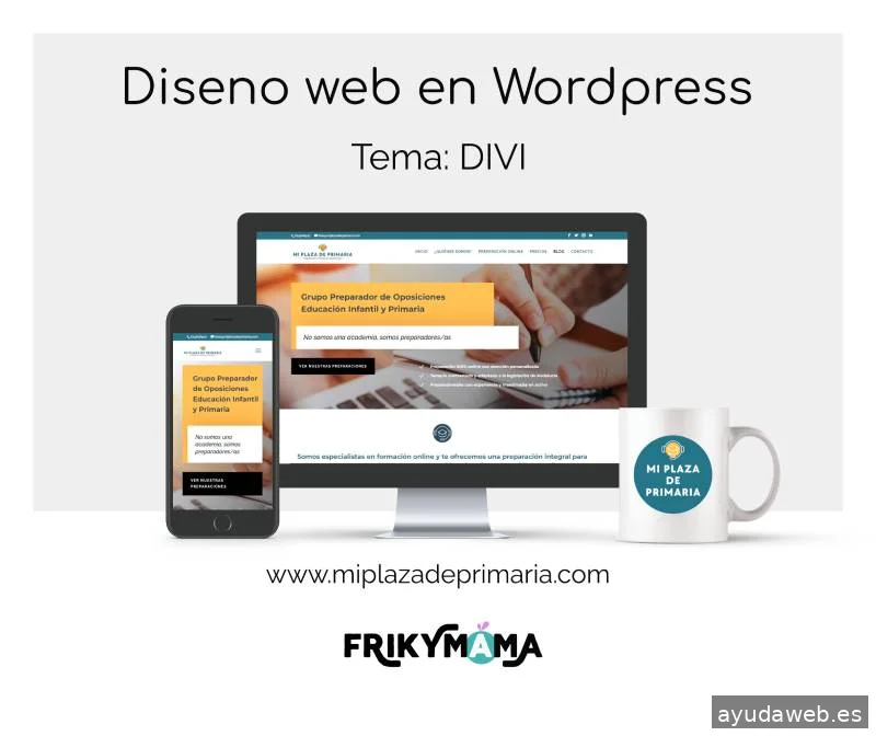 Frikymama - Diseño web - Asesoría y TikTok Marketing para Emprendedores digitales.