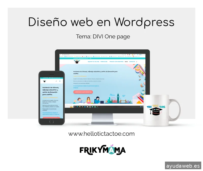 Frikymama - Diseño web - Asesoría y TikTok Marketing para Emprendedores digitales.