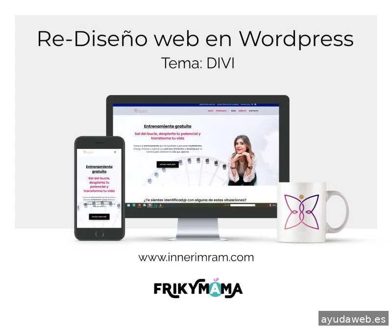 Frikymama - Diseño web - Asesoría y TikTok Marketing para Emprendedores digitales.