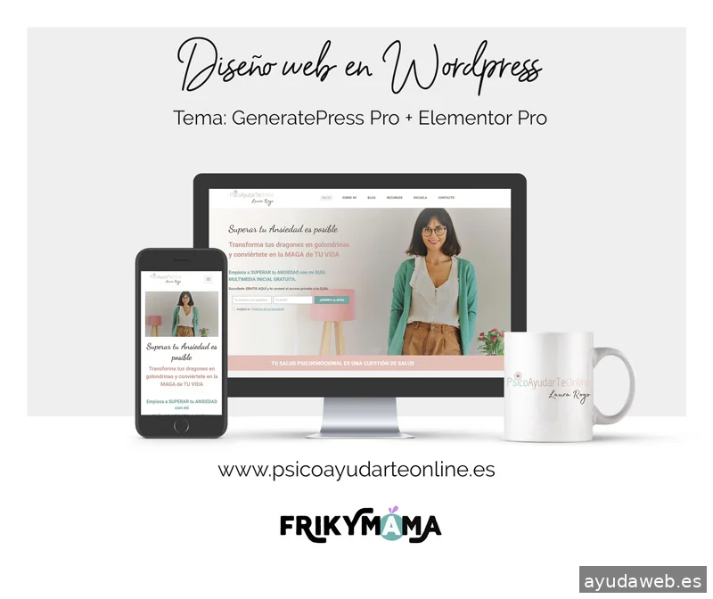 Frikymama - Diseño web - Asesoría y TikTok Marketing para Emprendedores digitales.