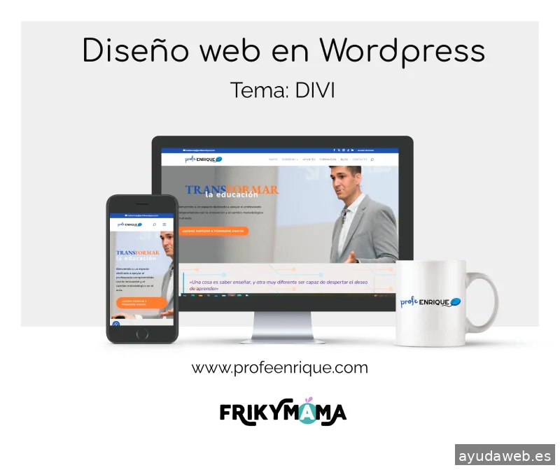 Frikymama - Diseño web - Asesoría y TikTok Marketing para Emprendedores digitales.