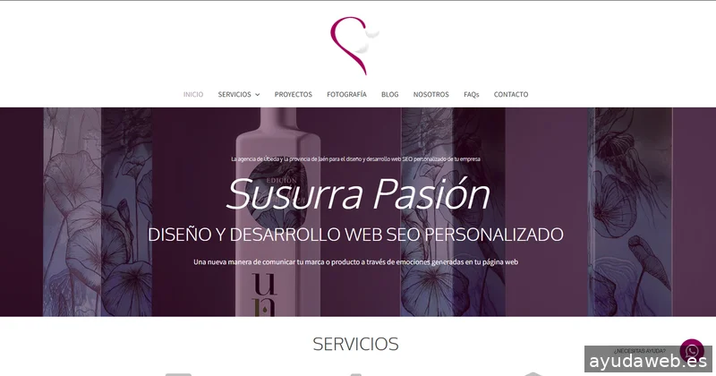 Diseño Web SEO Úbeda 🩷 Jaén | SUSURRA PASIÓN