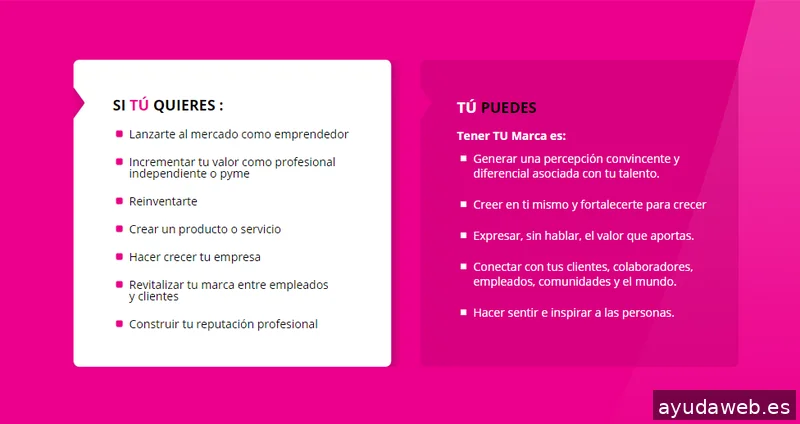 Tú Marcas la Diferencia | Consultoria de Marca Personal