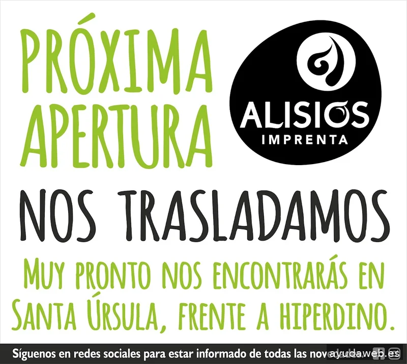 Imprenta Alisios - Diseño y publicidad