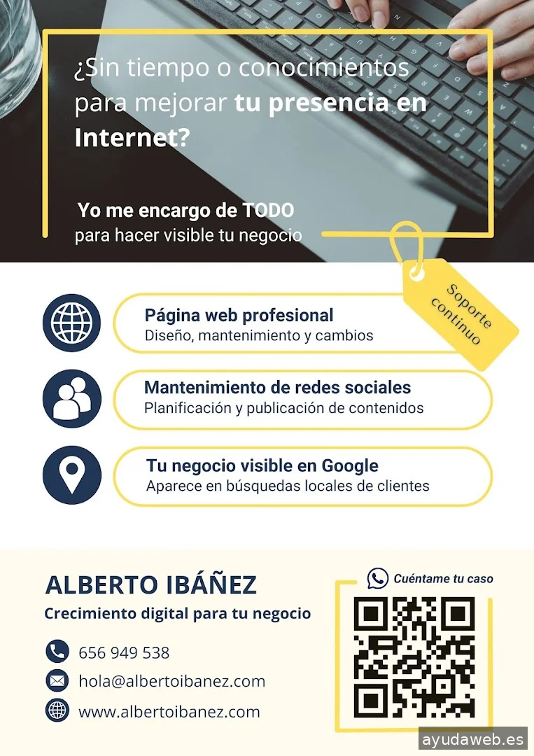 Alberto Ibáñez: Diseño páginas web y crecimiento digital
