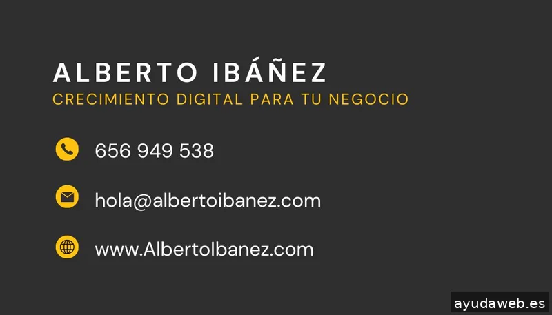 Alberto Ibáñez: Diseño páginas web y crecimiento digital