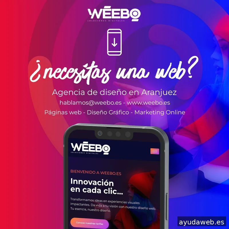 Weebo Diseño de páginas Web en Aranjuez